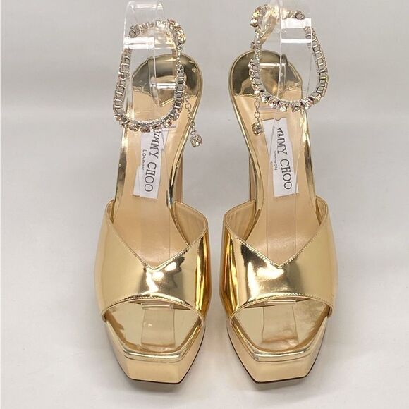 Jimmy Choo Saeda 125MM Platform Sandals size 38.5 - Picture 4 of 12